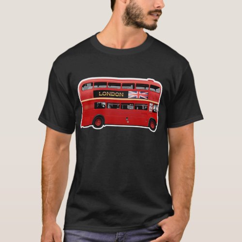 Red London Double Decker Bus T_Shirt