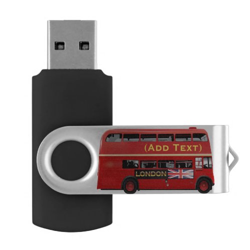 Red London Double Decker Bus USB Flash Drive