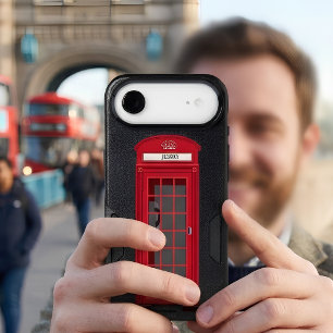 Red London Phone Booth Iphone 17 Air Case