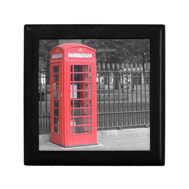 Red London Phonebox Jewelry Box (Front)