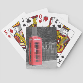 Red London Phonebox Playing Cards