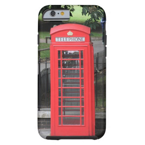 Red London Telephone Booth on Iphone Case