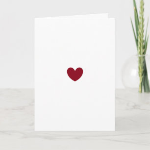 Red Lonely Heart, Valentine's Day Card