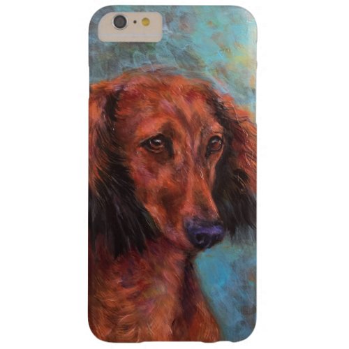 Red long haired dachshund barely there iPhone 6 plus case