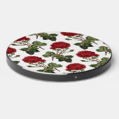 Red Long Stem Rose Pattern Wireless Charger (Front 2)