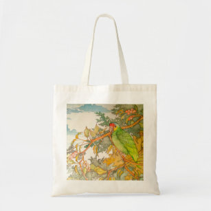 Red Lored Amazon Parrot Tote Bag