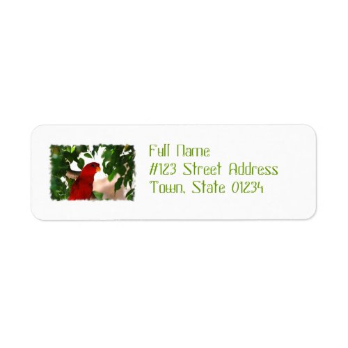 Red Lorikeet Label