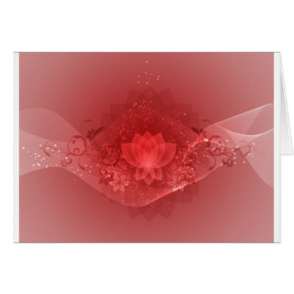 Red Lotus Flower Cards