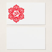 Red Lotus Flower Om (Front & Back)