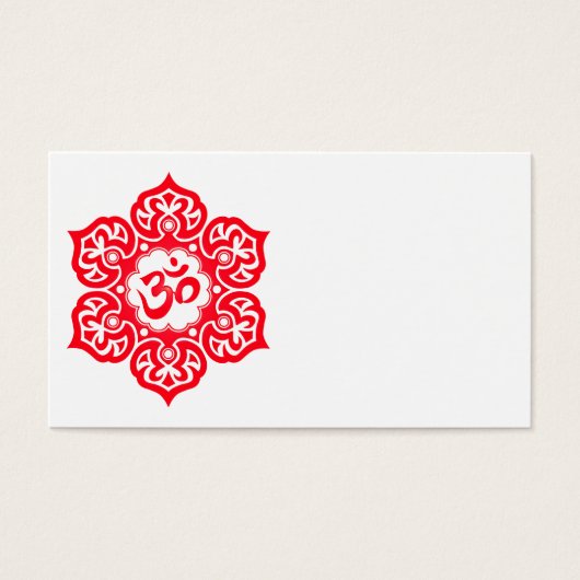Red Lotus Flower Om (Front)
