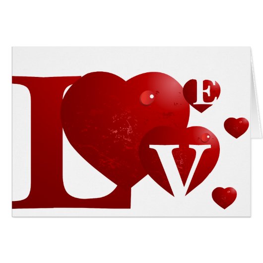 Red LOVE Cards (Front Horizontal)