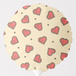 Red Love Hearts Balloon