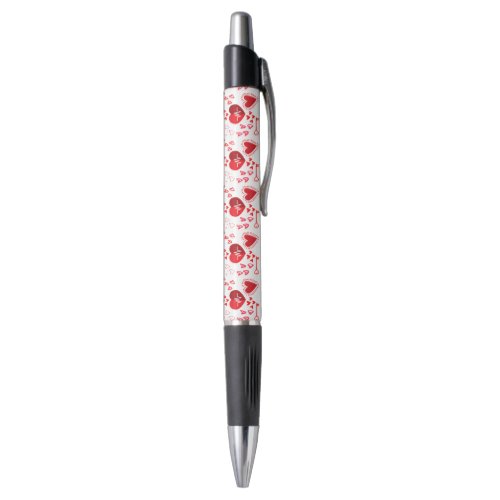 Red love hearts cute    pen