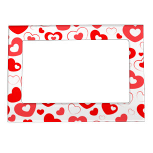 Red Love Hearts Magnetic Frame