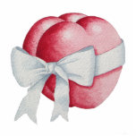 red love hearts tied with white ribbon bow cutout<br><div class="desc">These original romantic red hearts have a pretty white bow tied around them to represent two hearts as one. I think they look good on this great pin and will make a lovely little gift for someone special in your life, perhaps a girlfriend or boyfriend on valentines day, maybe a...</div>