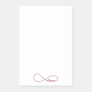 Red Love Infinity Notes by EnduringMoments at Zazzle