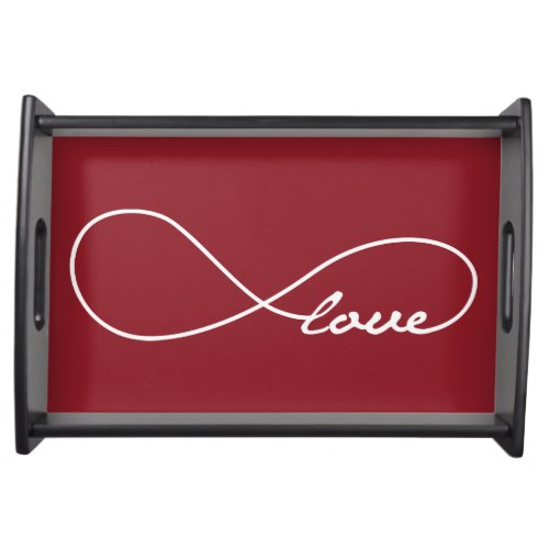 Red Love Infinity Serving Tray