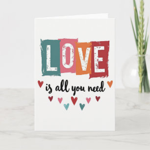 Red Love Is All You Need Card