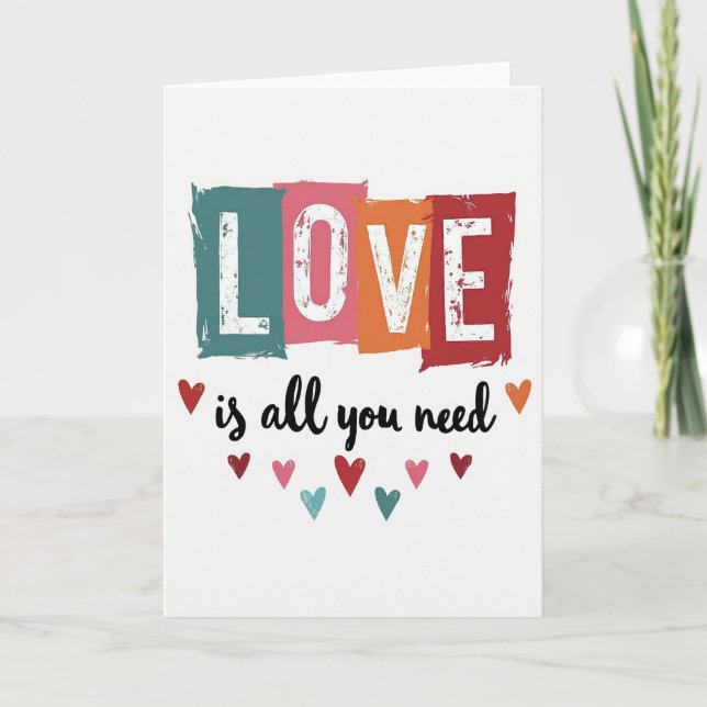 Red Love Is All You Need Card (Front)