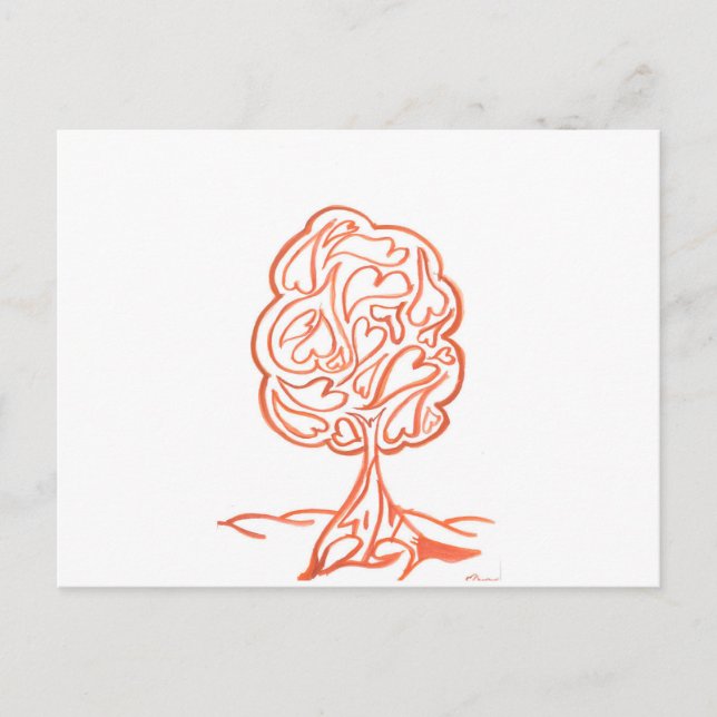 Red - Love Tree - 2012 Postcard (Front)