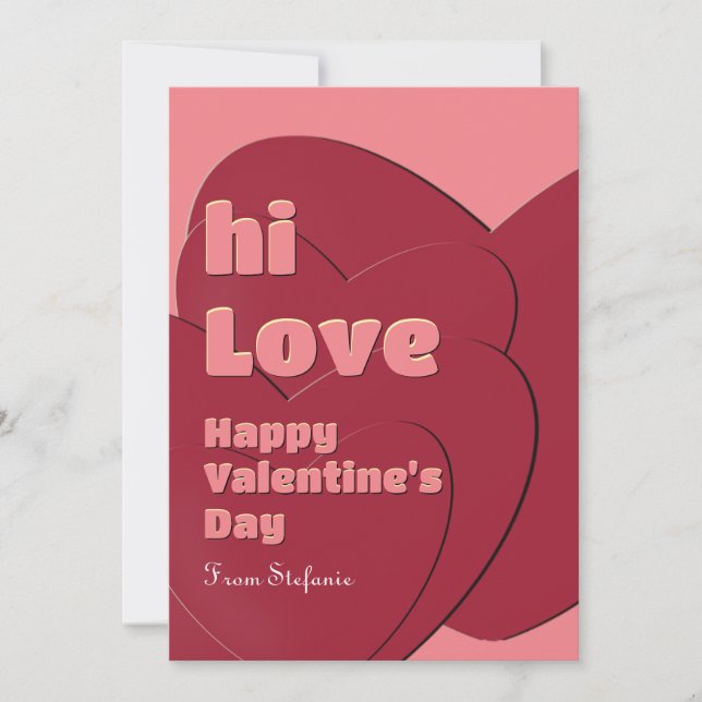 Red Love Valentine's Day Card for Special Friend (Front)