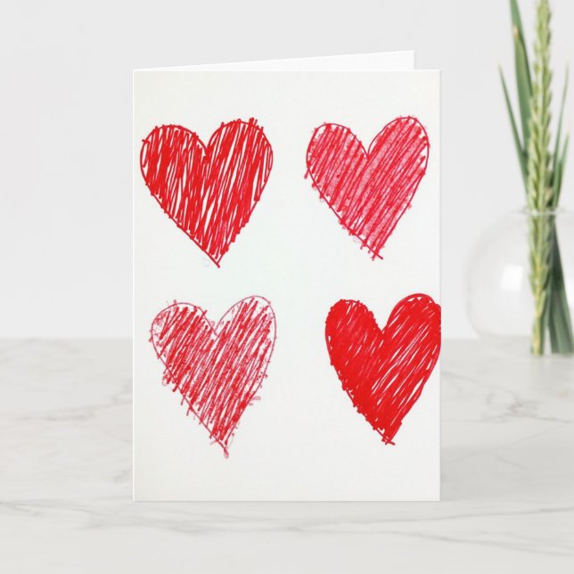 Red Loved One Valentines Card (Front)