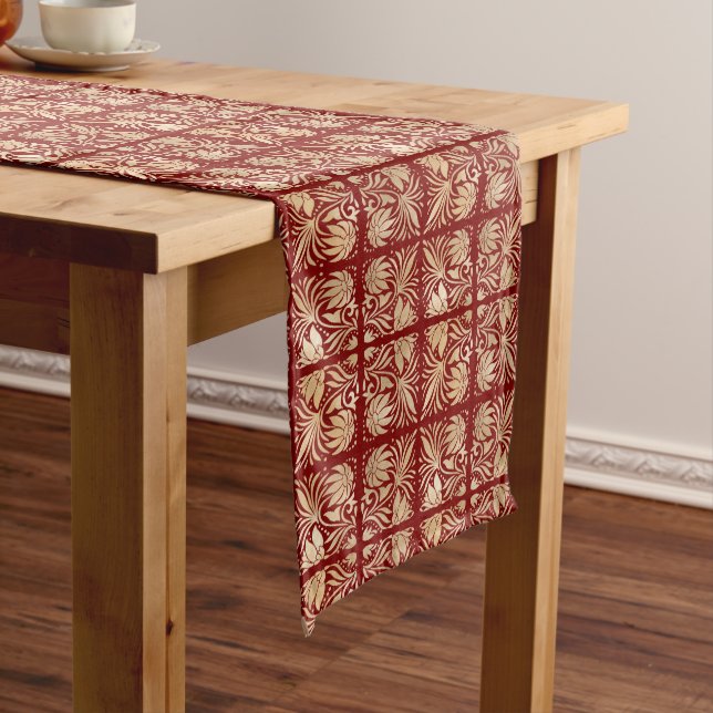 Red Luxe Table Runner (In Situ)