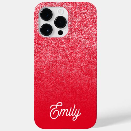 Red Luxury Glitter and Ombre Case_Mate iPhone 14 Pro Max Case