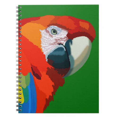 Red macaw 2 notebook