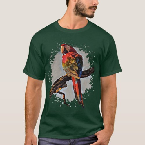 Red macaw 2 T_Shirt
