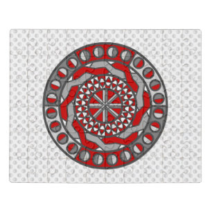 Red Machinery Acrylic Puzzle