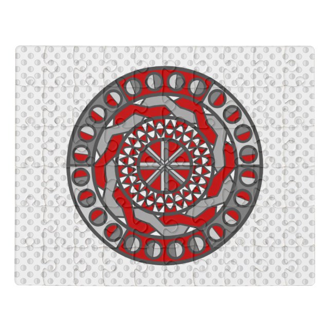 Red Machinery Acrylic Puzzle (Puzzle Horizontal)