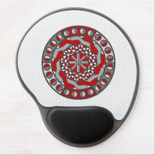 Red Machinery Gel Mousepad