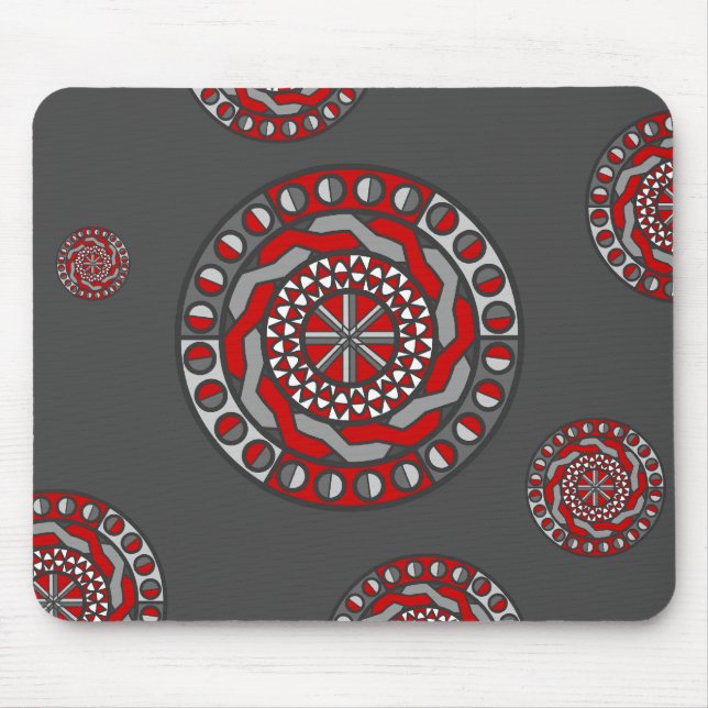 Red Machinery Mousepad (Front)