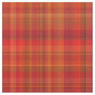 Red Madras Plaid Stripes Print Pattern Fabric