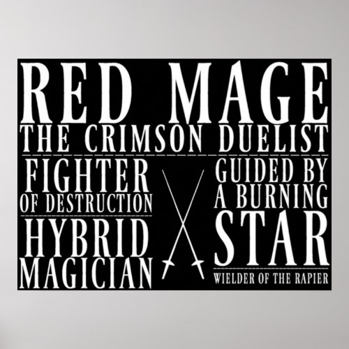 Red Mage Poster