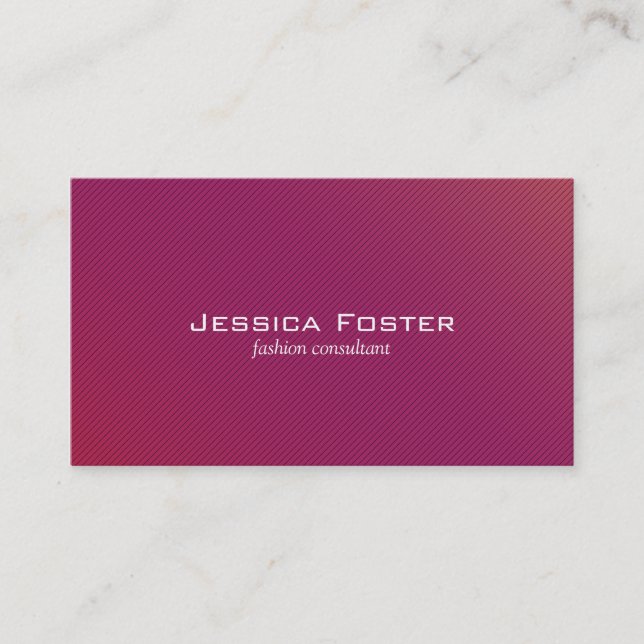 Red & Magenta Business Card (Front)