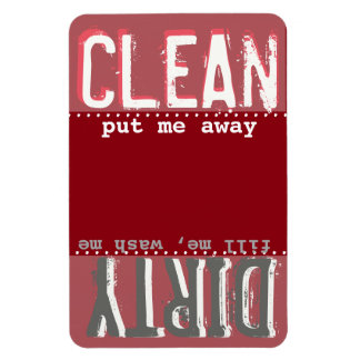 Red Magnet for Dishwasher - Clean/Dirty Magnet