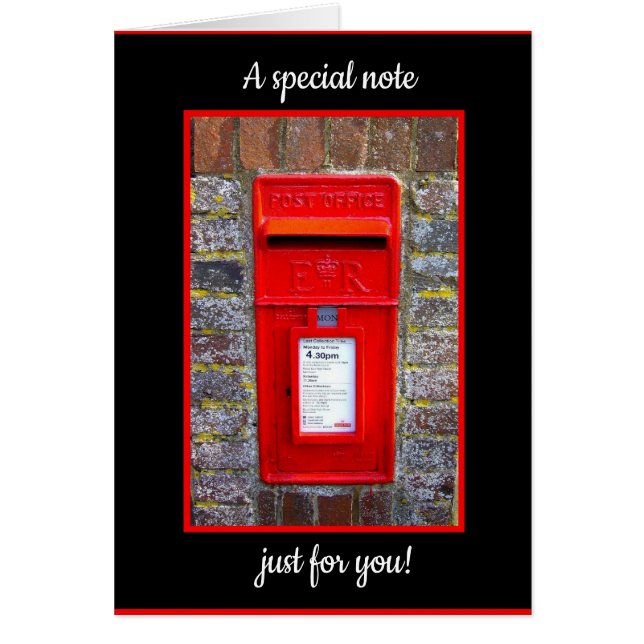 Red Mail Box Thinking of you message (Front)