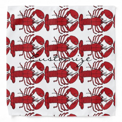 Red Maine Lobster Thunder_Cove Bandana