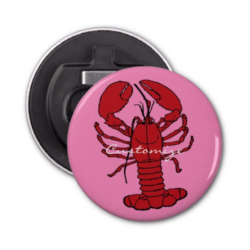 Red Maine Lobster Thunder_Cove Bottle Opener