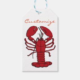 Red Maine Lobster Thunder_Cove Gift Tags
