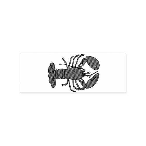 Red Maine Lobster Thunder_Cove Rubber Stamp