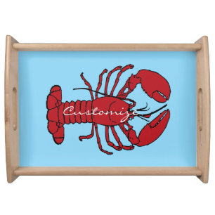 Red Maine Lobster Thunder_Cove Serving Tray