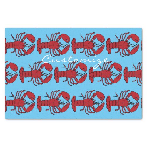 Red Maine Lobster Thunder_Cove Tissue Paper