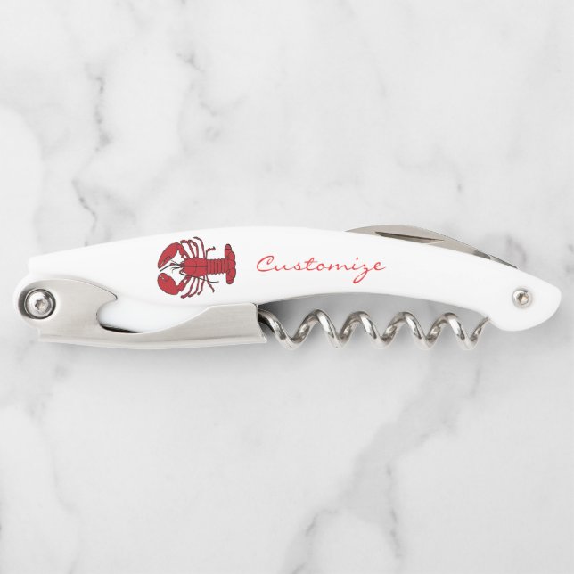 Red Maine Lobster Thunder_Cove Waiter's Corkscrew (Front)