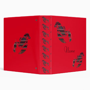 Red Maine Lobsters Thunder_Cove 3 Ring Binder