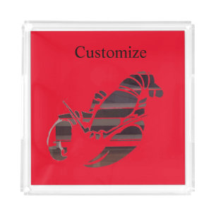 Red Maine Lobsters Thunder_Cove Acrylic Tray
