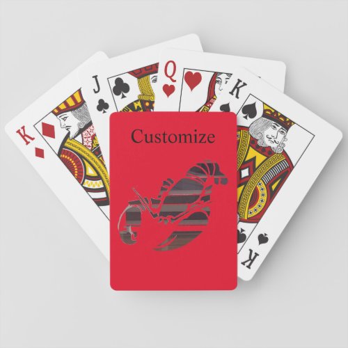 Red Maine Lobsters Thunder_Cove  Case_Mate iPhone  Playing Cards