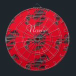 Red Maine Lobsters Thunder_Cove Dart Board<br><div class="desc">Maine lobster, personalize by adding your name or message</div>